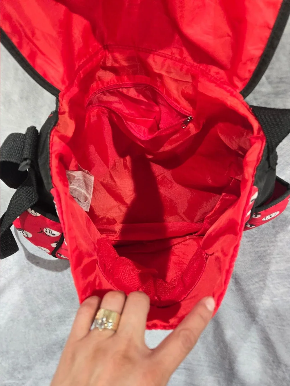 Disney Minnie Mouse Black and Red Kids Bottoms Cover
